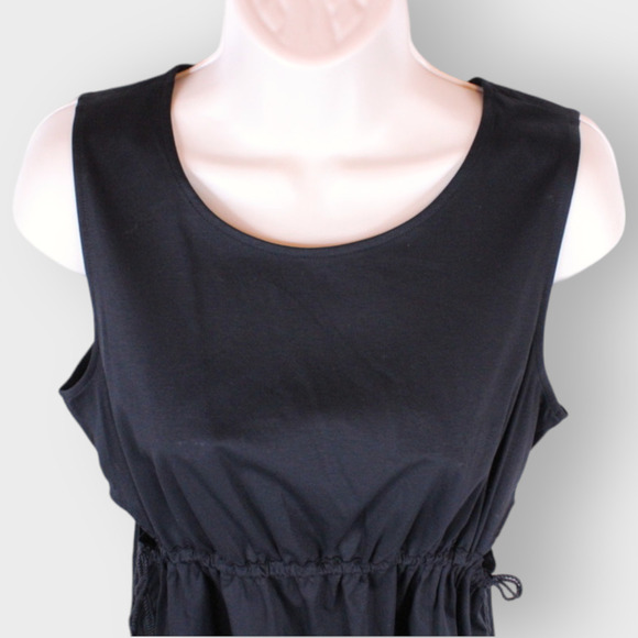 CLUB MONACO  Janou Top Cut-out with Tassels in Black Size Medium - Picture 5 of 12